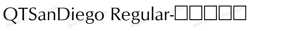 QTSanDiego Regular字体转换